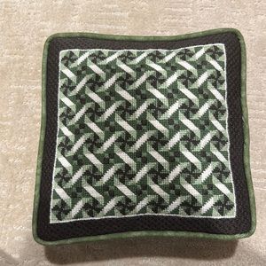 Needlepoint pillow